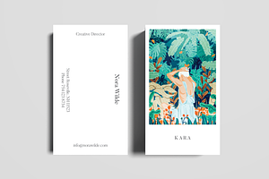 Backyard Business Card Template