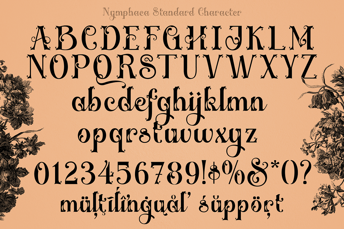 Nymphaea Victorian Font, a Blackletter Font by TypeClassHeroes (Photo 3 of 10)