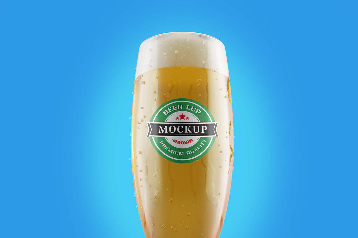Realistic Beer Cup Mock-up, a Print Template by Propex (Photo 8 of 14)