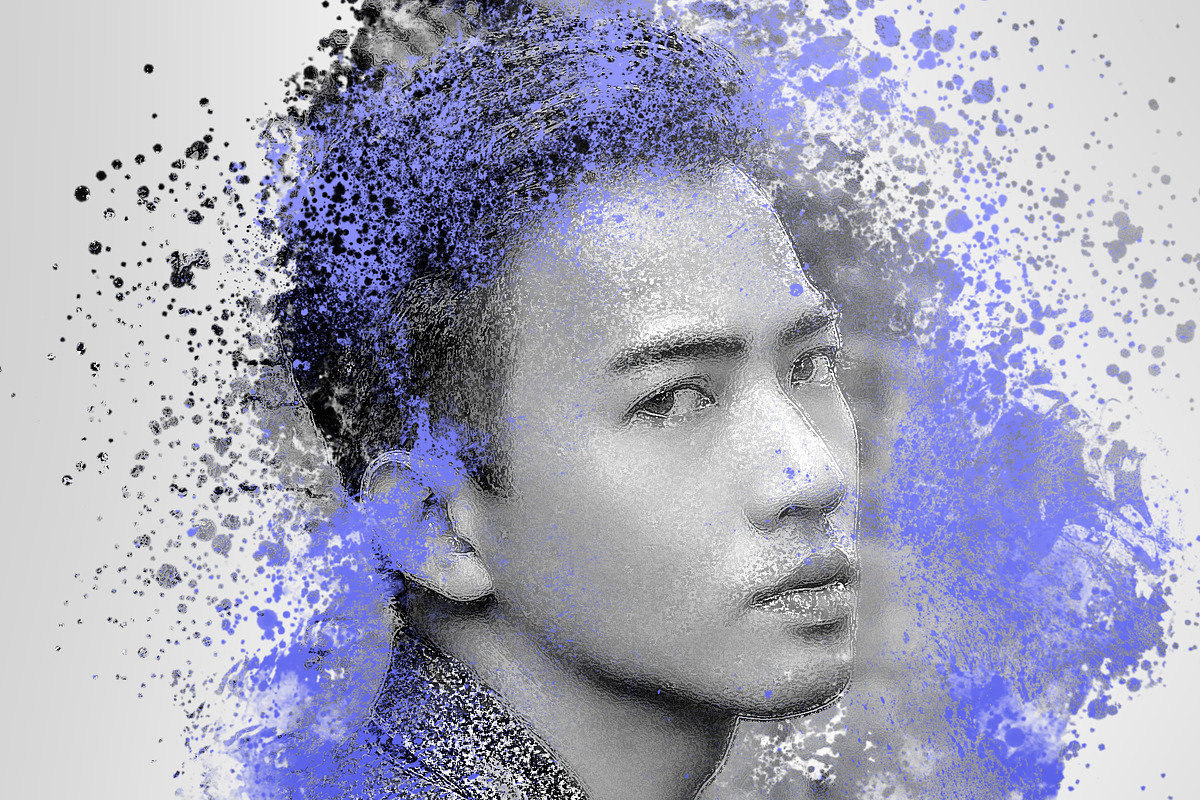 Colored Splash Photoshop Action, an Action Add-On by Grishka89 (Photo 7 of 8)