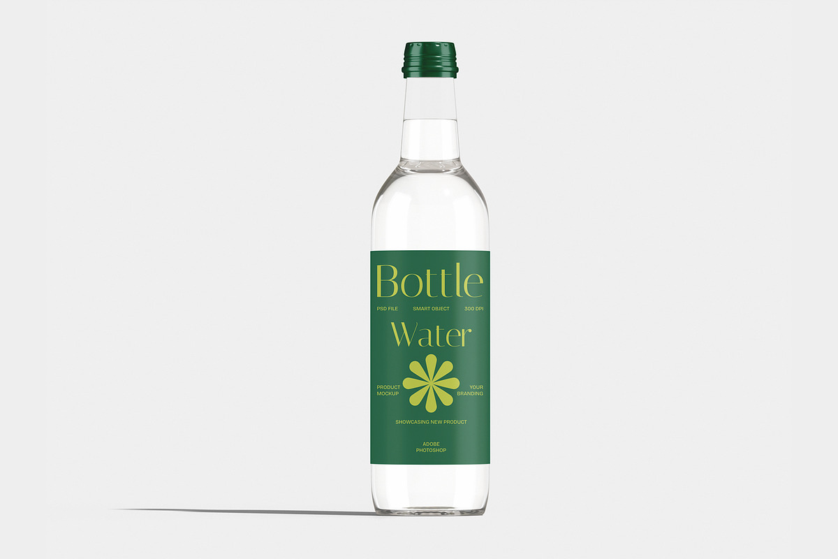 Water Bottle Mockup, a Packaging Mockup by Unerispace (Photo 3 of 3)
