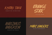 Samrose - Textured Brush Typeface, a Font by Letterhend Studio (Thumbnail 7 of 9)