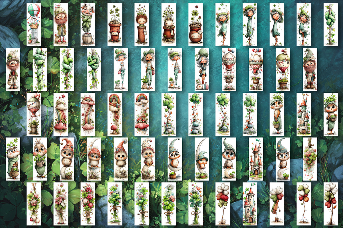 St Patricks Day Bookmark Sublimation, a Seasonal Illustration by ElenazlataArt (Photo 4 of 4)