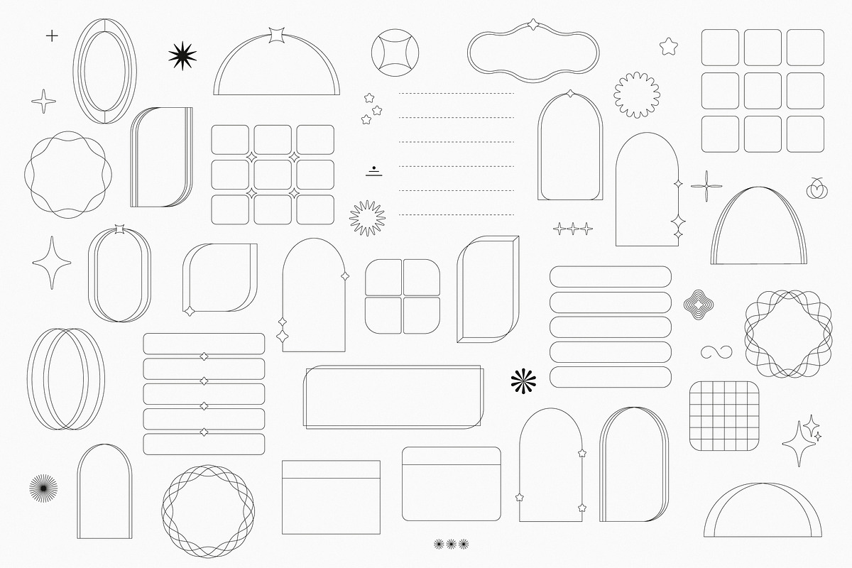 Abstract shapes and elements, an Object Graphic by LiiaLonn Studio (Photo 3 of 6)