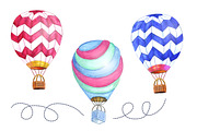 Hot air balloon, a Transportation Illustration by El Design (Thumbnail 1 of 2)