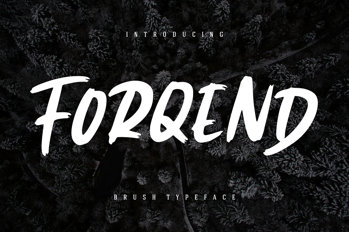 Forqend Brush Advertisement Font
