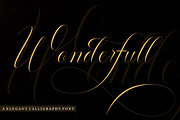 Wonderfull, a Script Font by Madjack.font (Thumbnail 1 of 9)