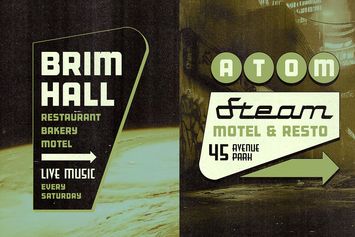 Atompunk - Retro Futurism Fonts, a Font by Konstantine Studio (Photo 7 of 10)