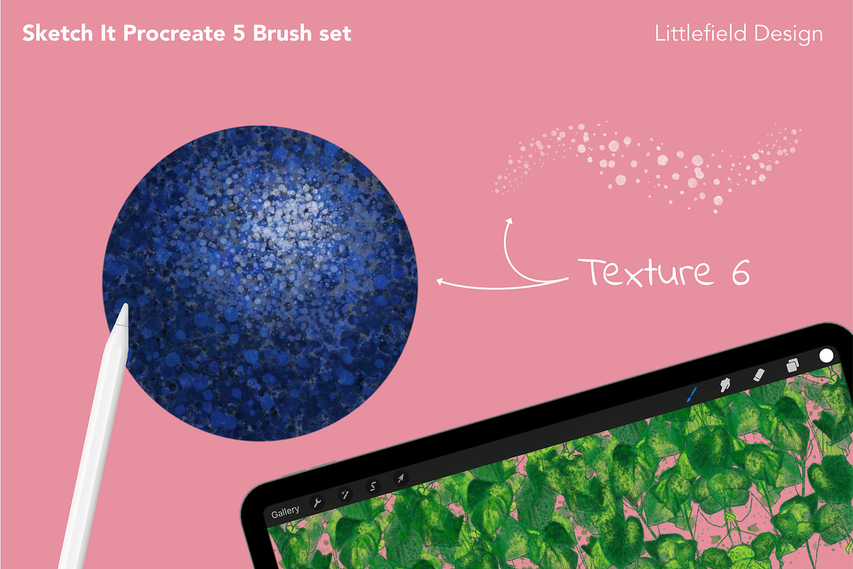 Sketch It Procreate 5 Brush set, a Brush Add-On by Littlefield Design (Photo 11 of 12)