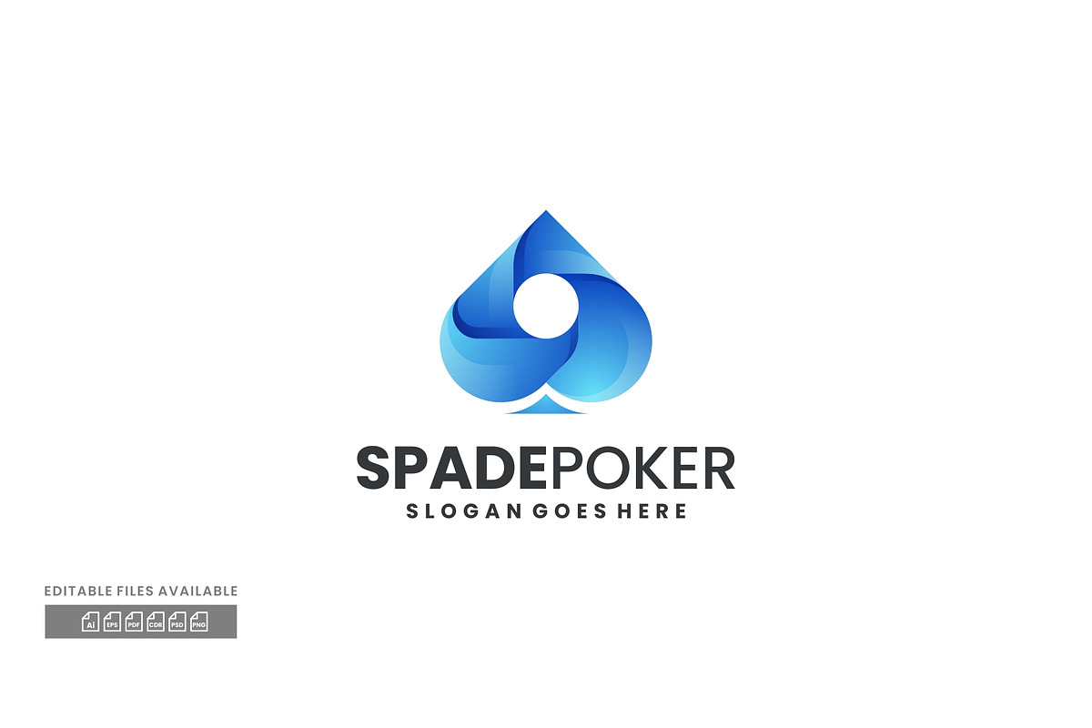 Spade Joker Gradient Colorful Logo, a Branding & Logo Template by ivan_artnivora