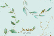 Branches & Splatter Kit, a Brush Add-On by PandoraDreams (Thumbnail 1 of 38)
