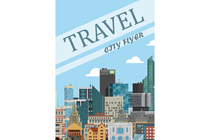 City Background Banner. Travel City