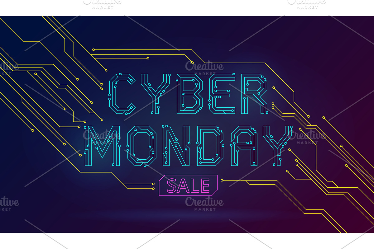 Pcb text background. Abstract, an Illustration by YummyBuum