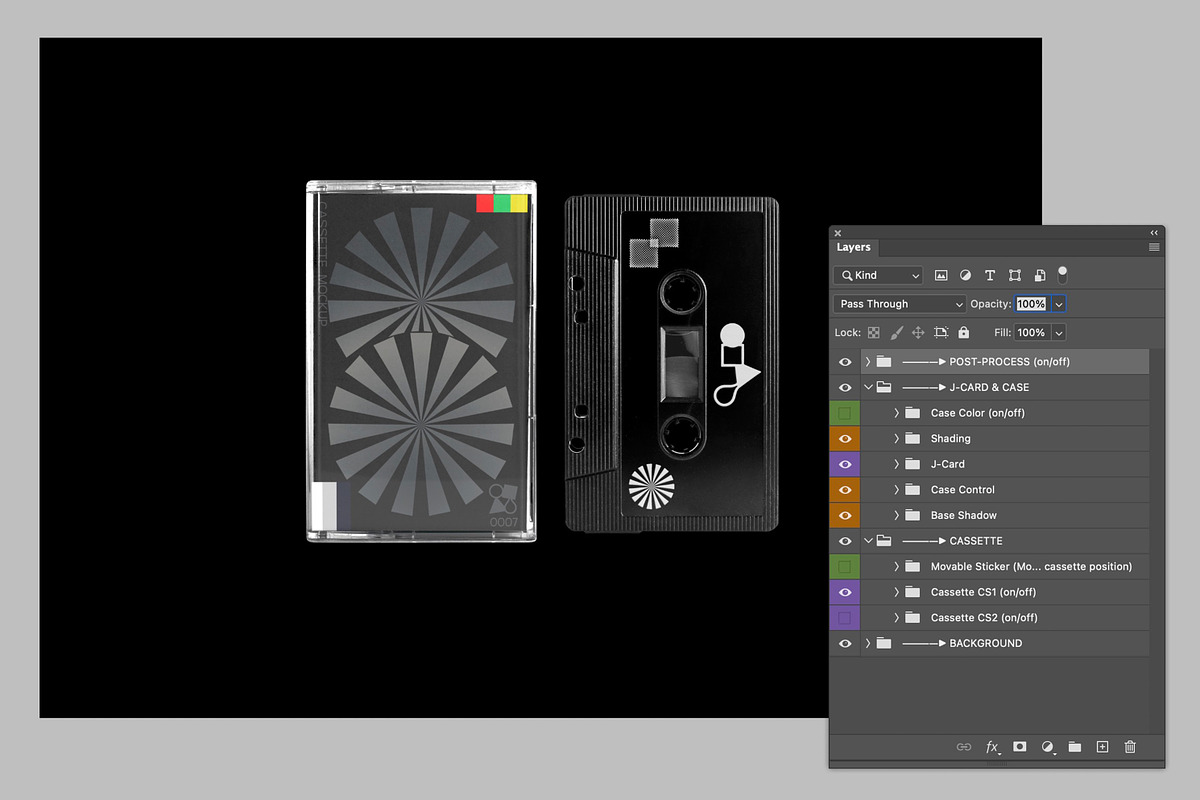 Cassette Mockup, a Packaging Mockup by Glue Lab (Photo 6 of 7)