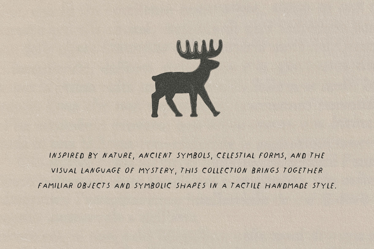 Mystic Nature: 100 Textured Symbols, an Object Illustration by Veyla (Photo 2 of 14)