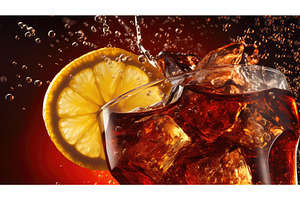 cold cola soda drink citrus ai, a Food & Drink Photo by pikepicture