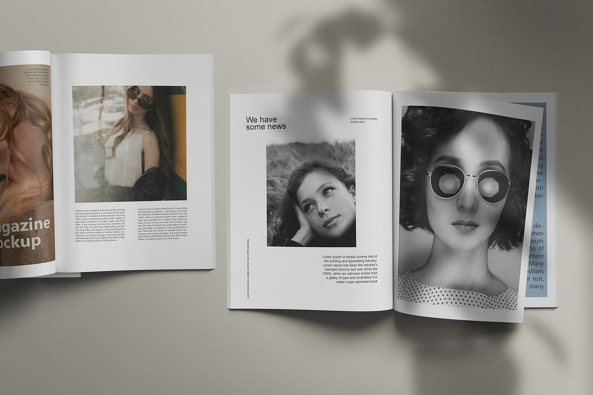 US Letter Magazine Mockups, a Books & Magazine Mockup by Tahtagraphic (Photo 3 of 11)