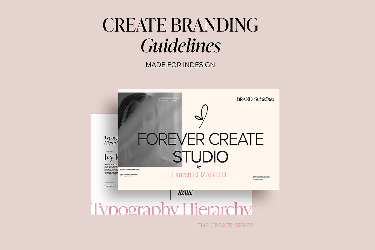 Create Brand Guidelines, a Branding & Logo Template by Forever Create Studio (Photo 1 of 7)