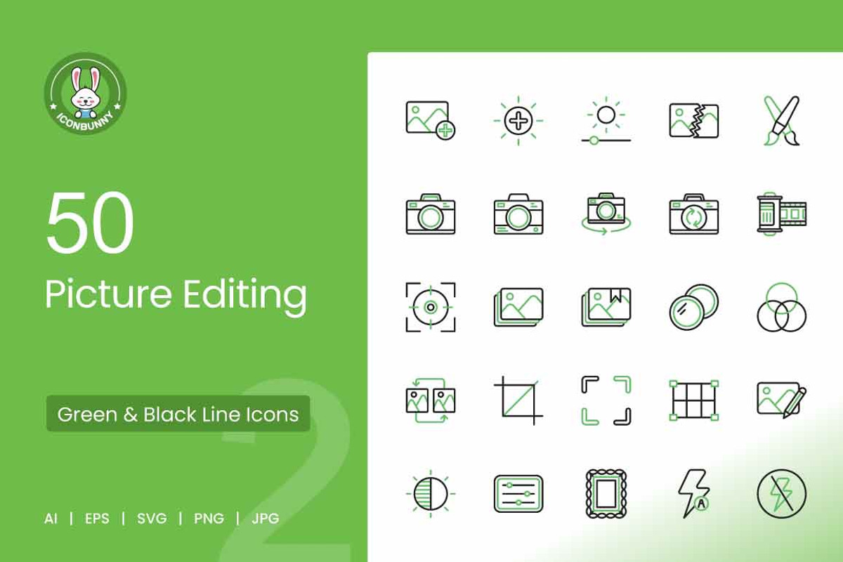 50 Picture Editing Green & Black, an Icon by IconBunny (Photo 1 of 2)