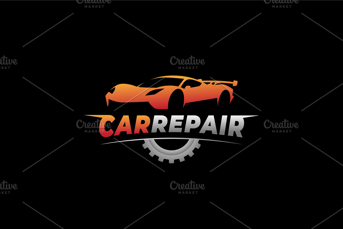 car repair icon logo template vector, a Branding & Logo Template by Blazybone