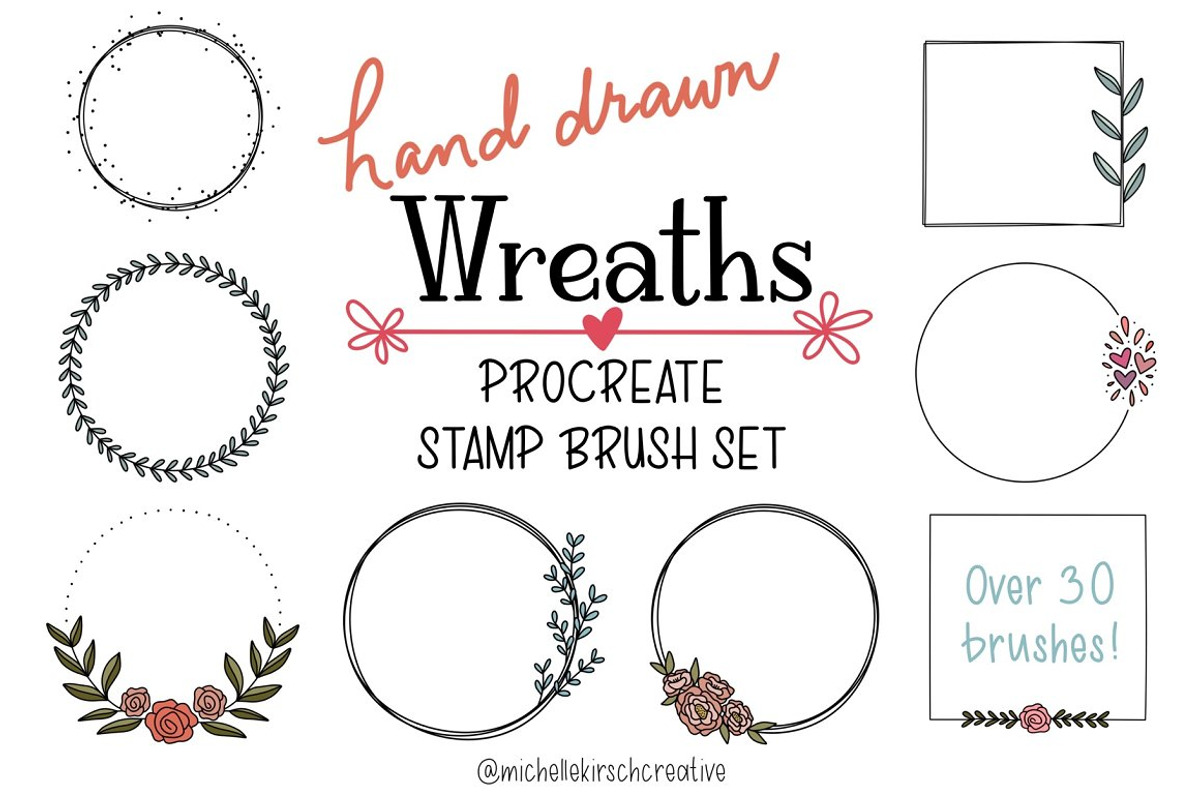 DOODLE BUNDLE - Procreate Stamps, a Brush Add-On by Michelle Kirsch Creative (Photo 24 of 32)