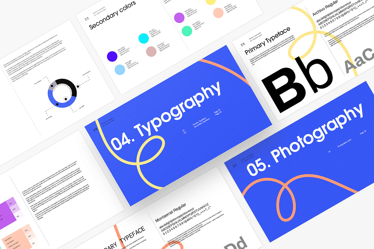 Galaxy | Brand Guidelines Template, a Presentation Template by CreativeSoup.io (Photo 7 of 12)