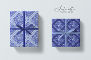 Blue Floral Portugal Mosaic Pattern, a Pattern Graphic by SirenaArt (Thumbnail 10 of 14)
