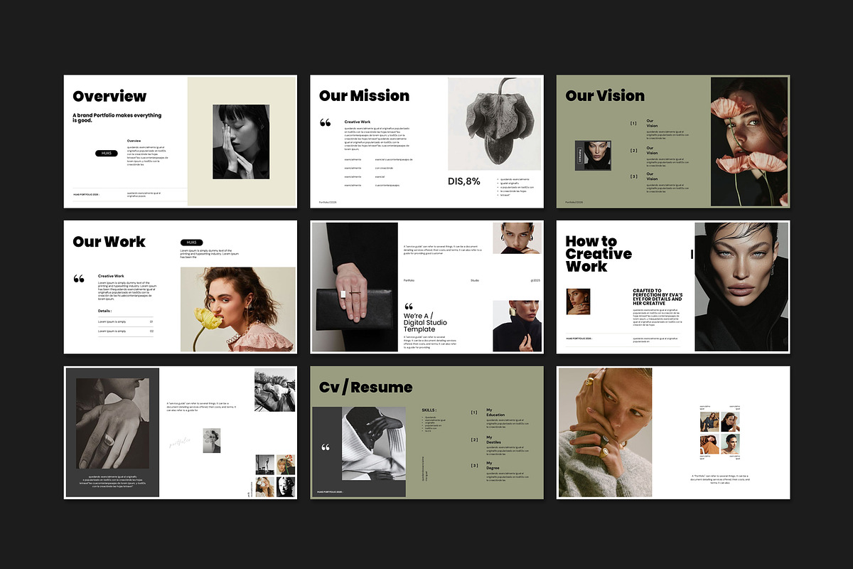 Huas Brand Portfolio Presentation, a Presentation Template by Studio Artisan (Photo 5 of 6)
