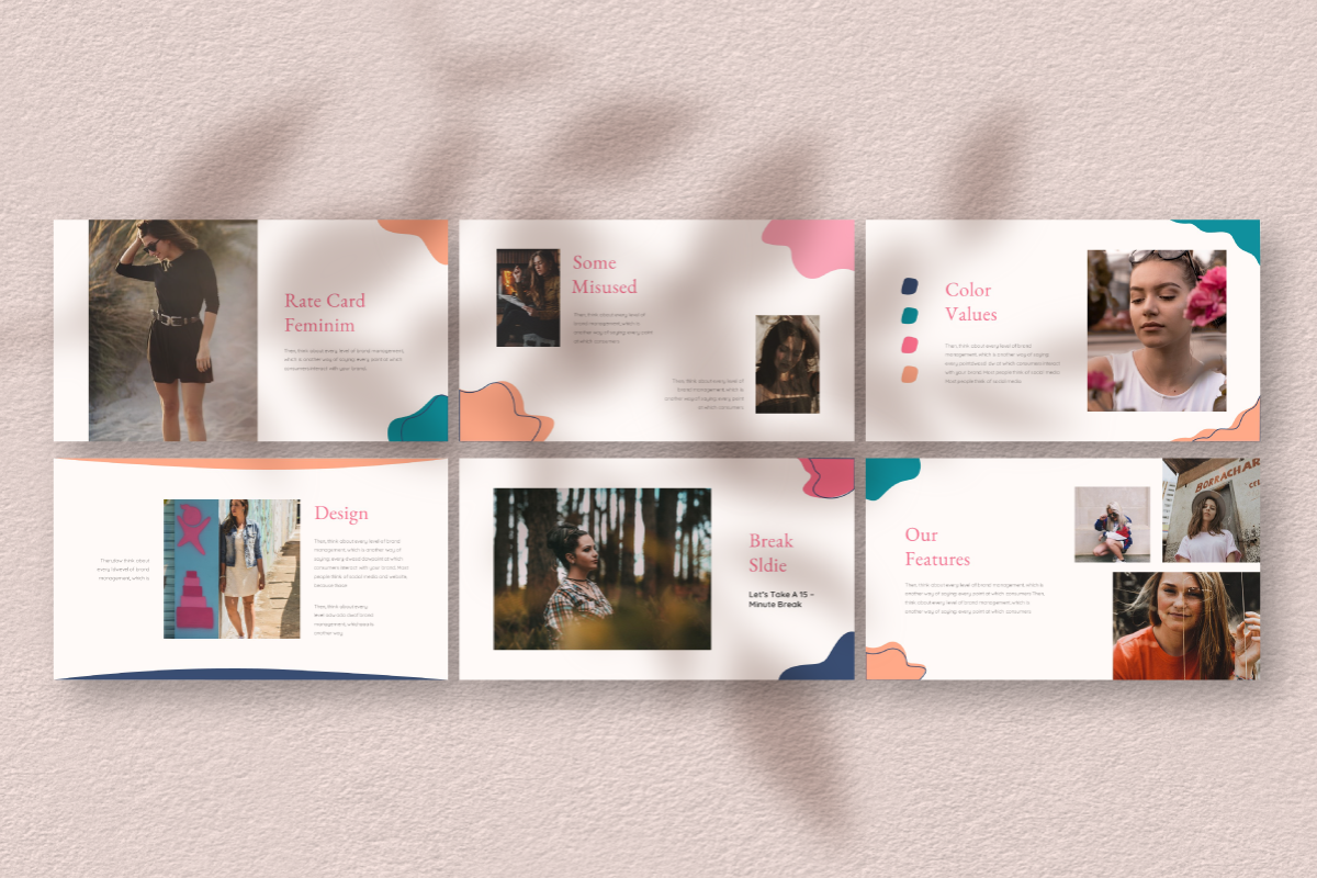 Feminim Brand Google Slide Template, a Presentation Template by Inkofert (Photo 4 of 10)
