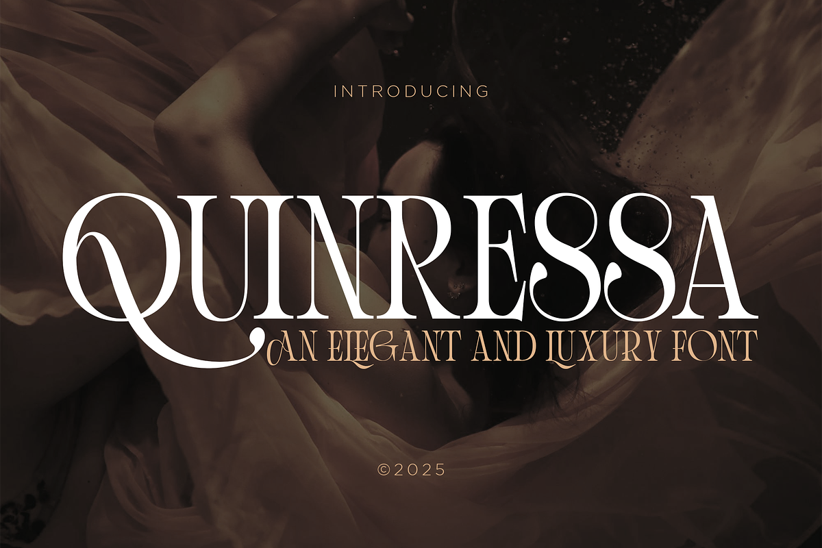 Quinressa Elegant and Luxury Font, a Serif Font by Graphue (Photo 1 of 9)