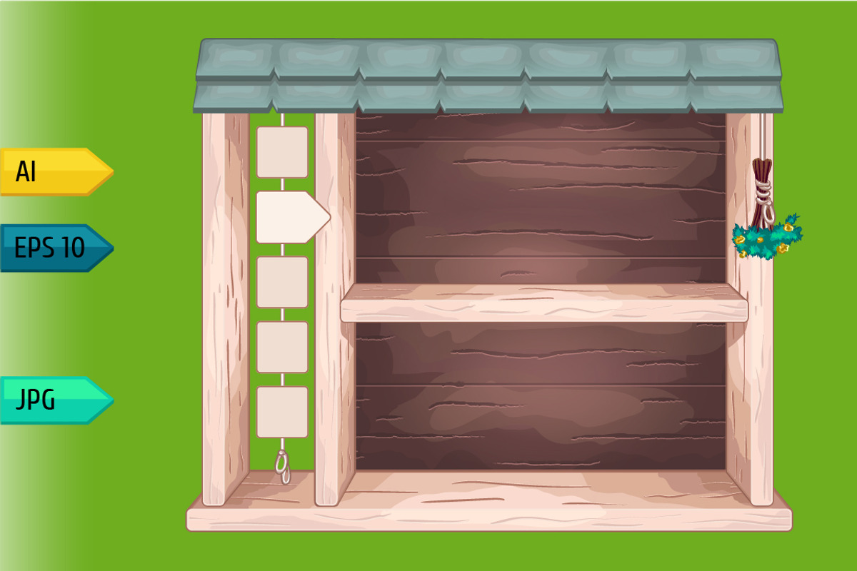 Game wooden shelf windows set, a Templates & Theme by julia_musdotter (Photo 6 of 20)