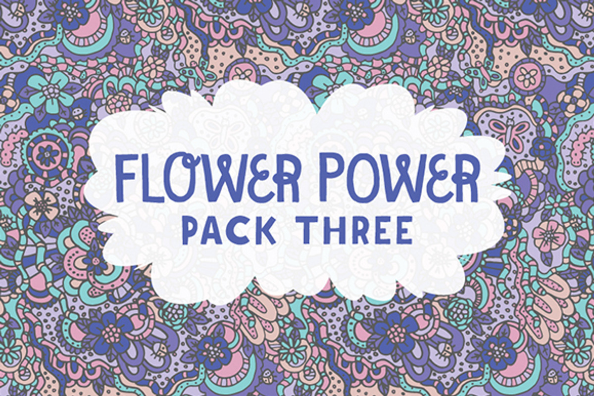 Flower Power Pack 3, a Pattern Graphic by Ariel Tyndell Design (Photo 1 of 2)