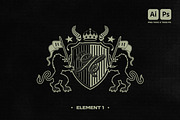 STREETWEAR HERALDIC GRAPHIC SET, an Object Graphic by BonkiStudio (Thumbnail 2 of 11)