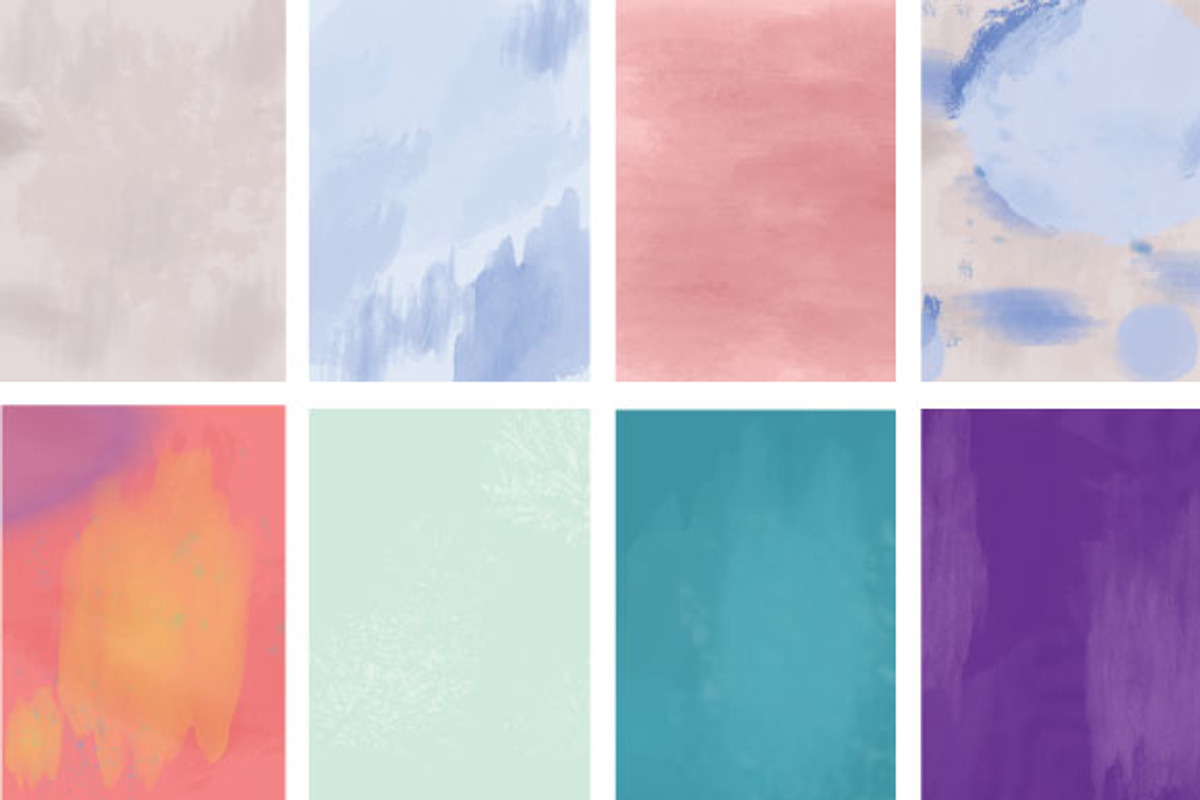 Watercolour Backgrounds (30) preview 2
