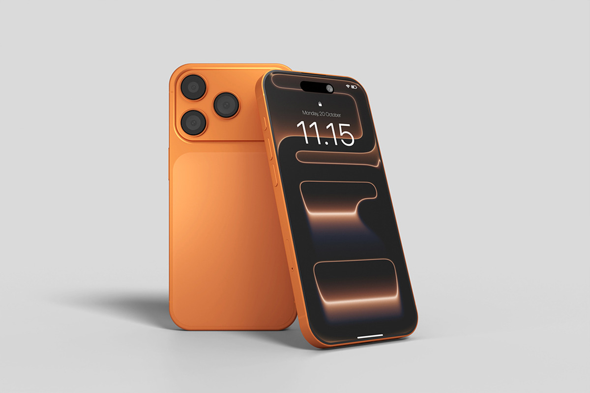 Realistic iPhone 17 Pro Mockup PSD, an iPhone Mockup by MA-KING_ART (Photo 2 of 3)