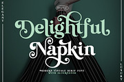 Delightful Napkin Modern Serif Font, a Serif Font by Airotype (Thumbnail 1 of 15)