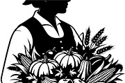 Thanksgiving Harvest Silhouette, an Illustration by Creativeshirt (Thumbnail 49 of 51)