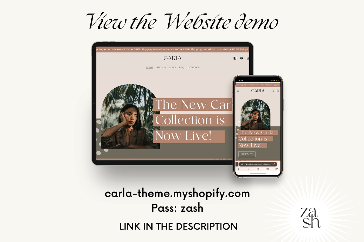 Carla - Boho Shopify Theme, a Shopify Template by Studio Zash (Photo 9 of 13)