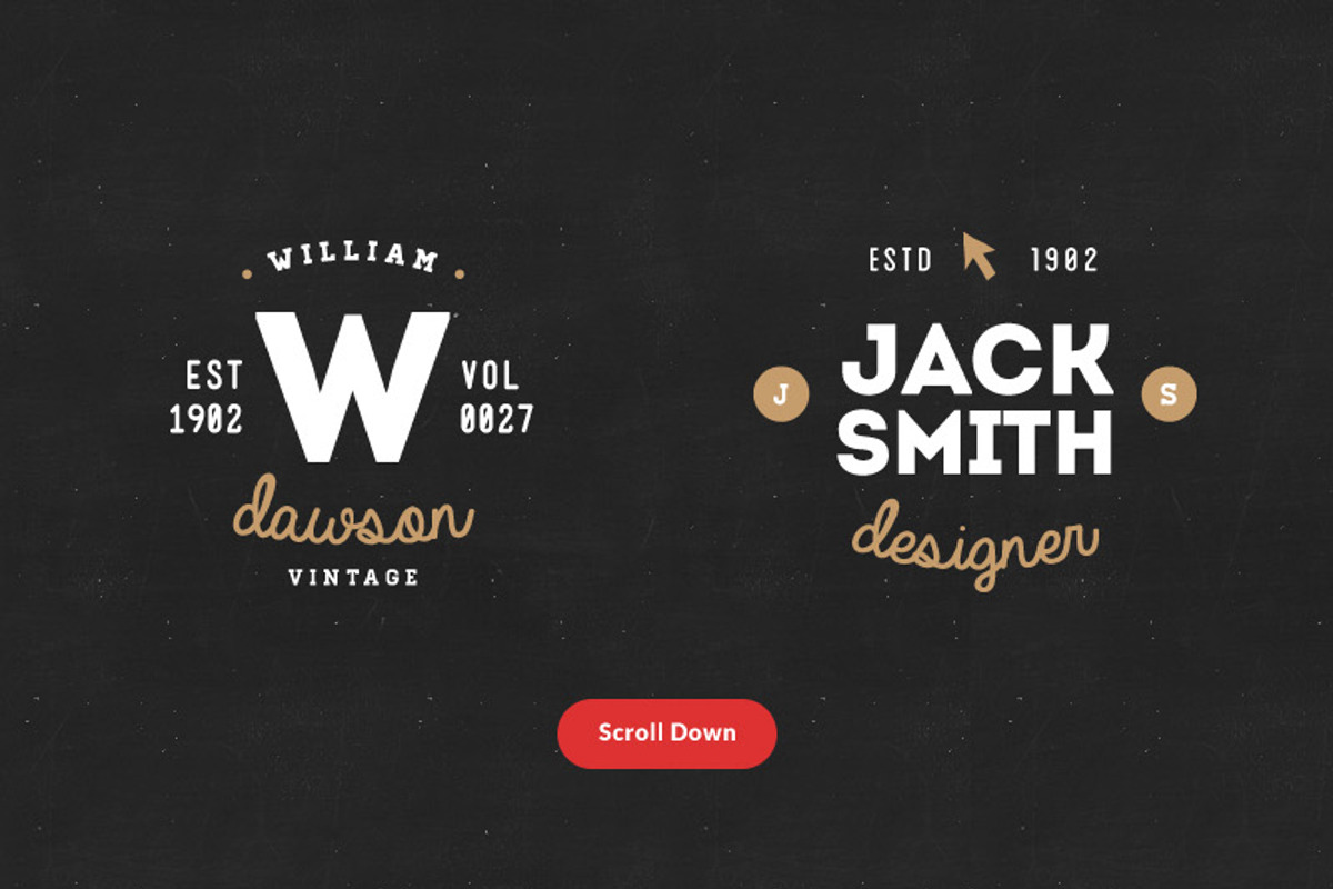 20 Vintage Logos & Badges Vol 01, a Branding & Logo Template by vuuuds (Photo 3 of 5)