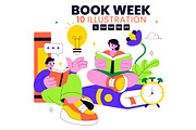 10 Book Week Illustration, an Education Illustration by denayunebgt (Thumbnail 1 of 4)