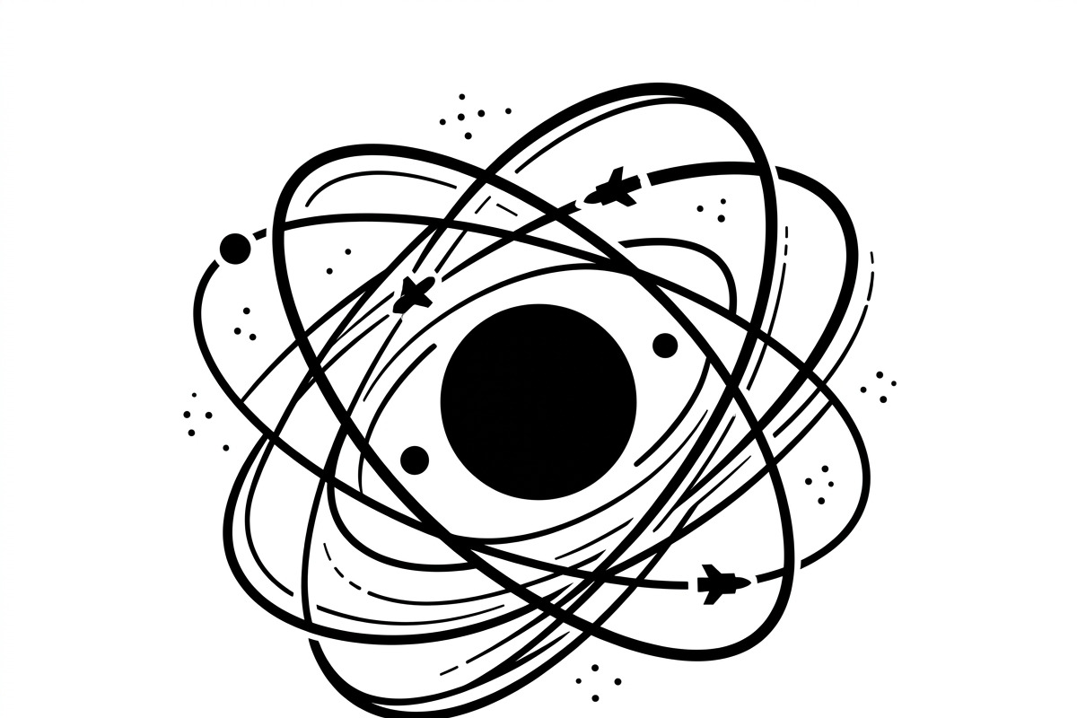 60 Planet Orbit Abstract Silhouette, an Empty State Illustration by Amazin_art (Photo 12 of 35)