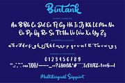 Bintank, a Script Font by twinstd (Thumbnail 13 of 13)