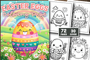 Easter Egg Coloring Book For Adults, a Seasonal Illustration by Design Station (Thumbnail 1 of 5)