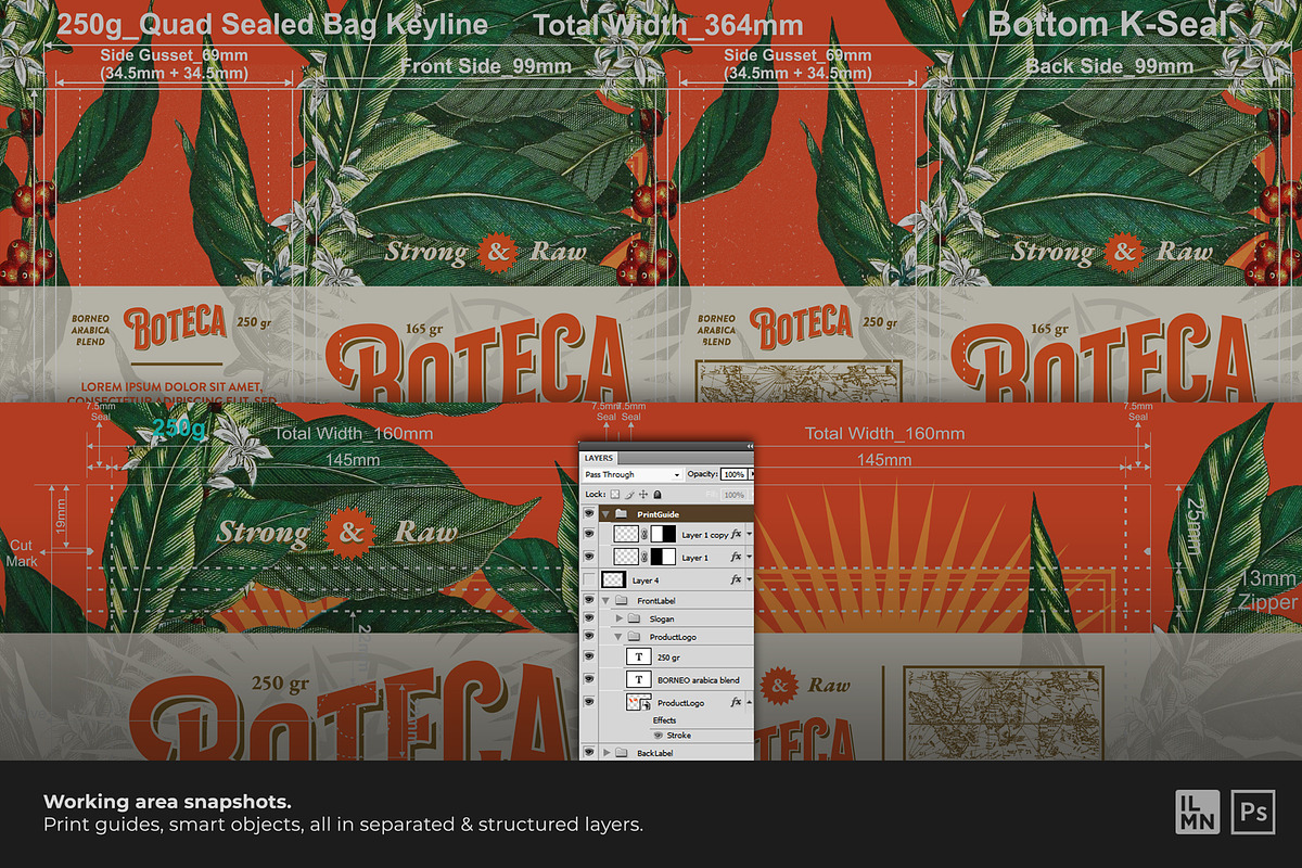 Boteca - Coffee Packaging Template, a Templates & Theme by Ilman (Photo 6 of 6)