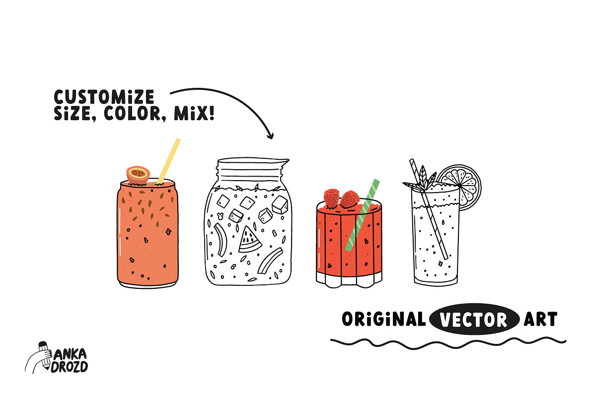 Summer Cocktails, an Object Graphic by AnkaDrozd (Photo 6 of 7)