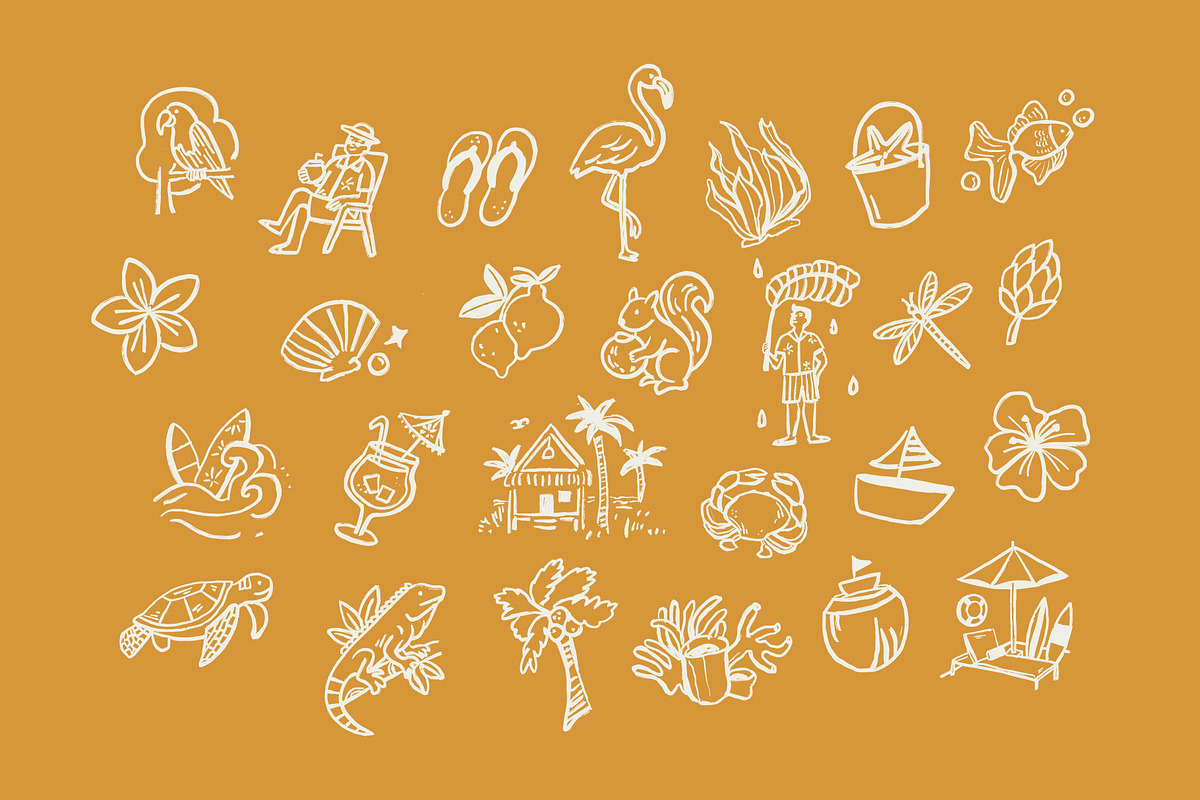 Tropical Aesthetic Pack, an Illustration by Skilline Supply Co. (Photo 5 of 15)