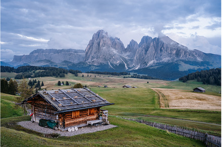 Wooden hut in Alpe Di Siusi, a Nature Photo by Igor Tichonow