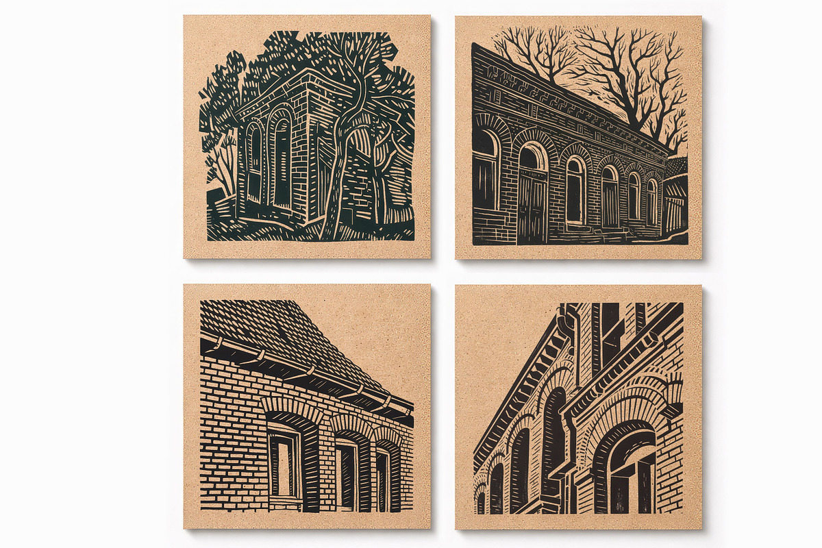 Illustration of a old brick house, an Object Graphic by SketchArtStudio (Photo 1 of 3)