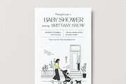 Modern Baby Shower Invitation, an Invitation Template by Bend Brand Design (Thumbnail 1 of 6)