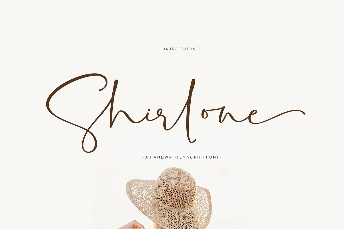 Shirlone Handwritten font, a Script Font by moriztype (Photo 1 of 8)